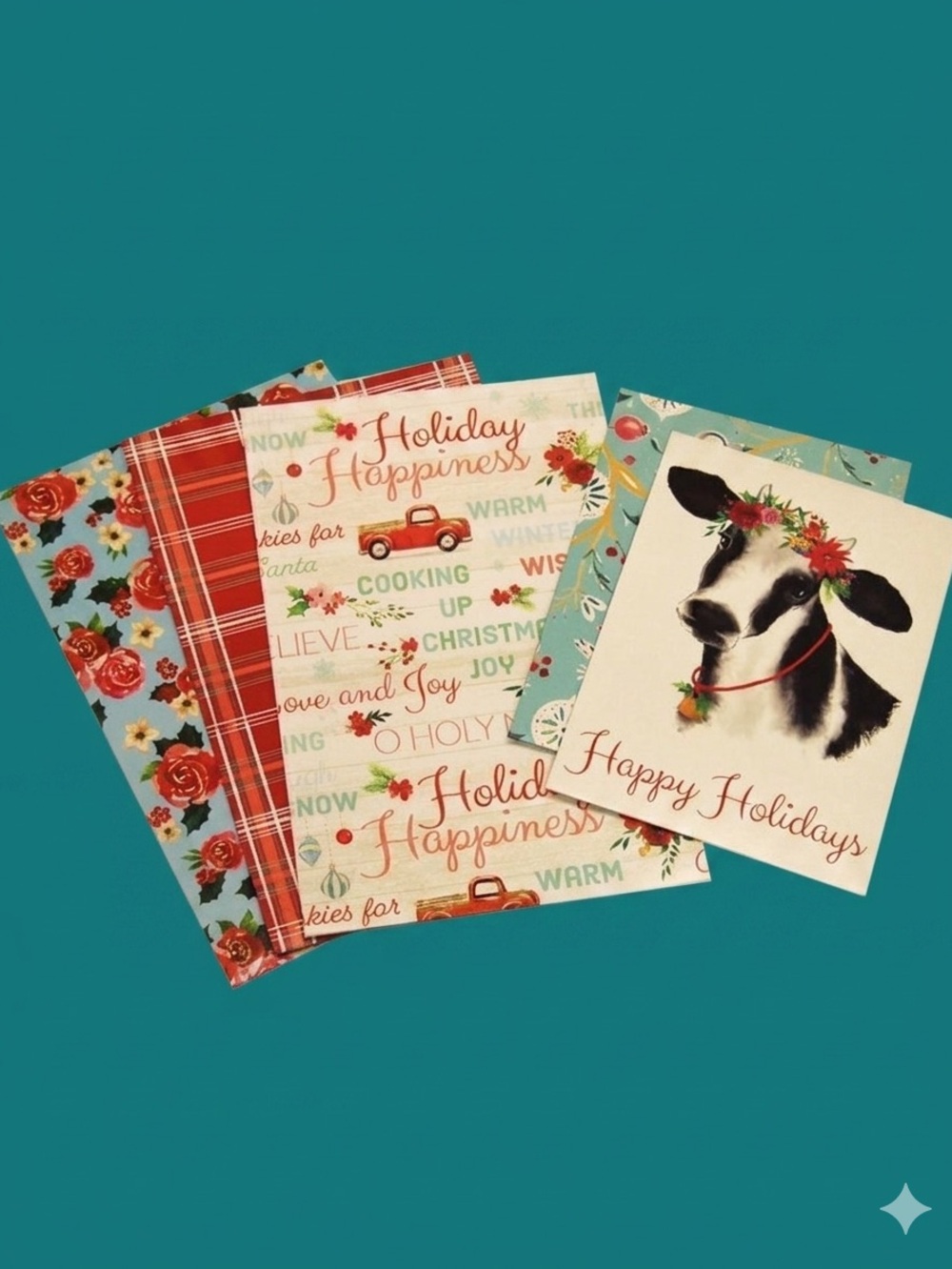 🌸 New Pioneer Woman (5) Christmas Holiday Wish Folding Carton Paper Gift Boxes